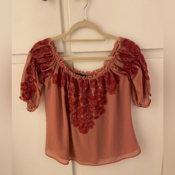 For Love And Lemons Tops - For Love & Lemons embroidered top